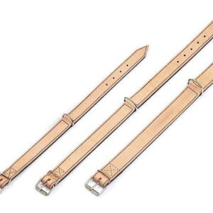 Karlie RONDO Halsband genäht – Natur/Schwarz – 32 mm, 70 cm