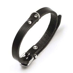 Karlie RONDO Halsband genietet – Schwarz – 25 mm, 70 cm
