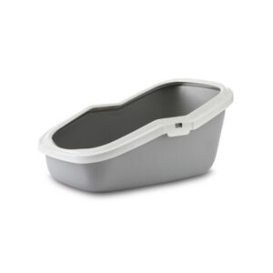 Savic Katzentoilette Aseo – grau/weiß