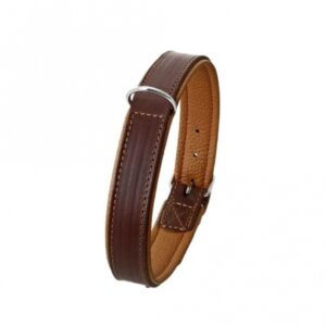 Karlie Rondo Halsband unterlegt – Braun – 27 mm / 62 cm