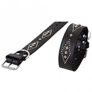 Karlie RONDO Halsband doubliert mit Ziernieten – 80cm/50mm