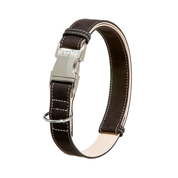Karlie Buffalo Ultra Halsband - Schwarz/Hellbeige - 40 mm / 55-75 cm 02253.jpg