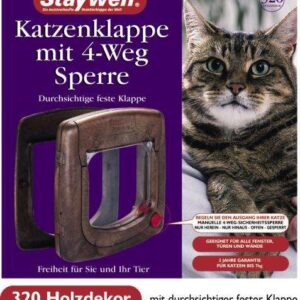 Karlie STAYWELL 320 Katzenklappe – Holzdekor