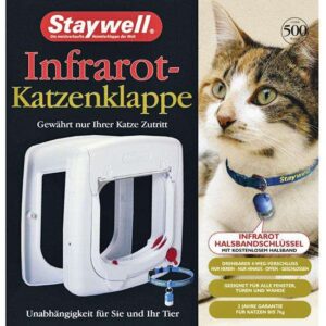 Karlie STAYWELL 500, Infrarot-Katzenklappe – Weiß