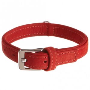 Karlie Halsband Buffalo aus Kalbsleder – Rot – 65 cm/40 mm