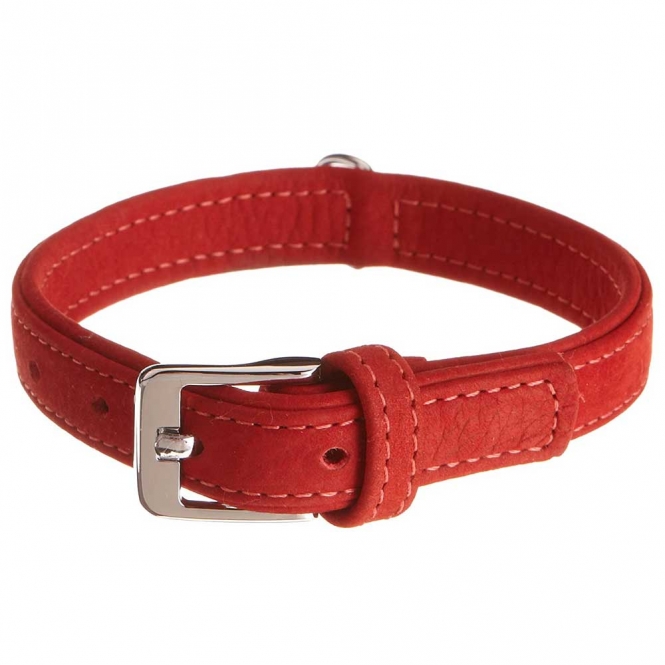 Karlie Halsband Buffalo aus Kalbsleder - Rot - 55 cm/30 mm 09459 var.jpg