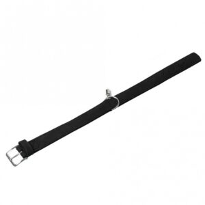 Karlie Halsband Buffalo aus Kalbsleder – Schwarz – 24 cm/10 mm