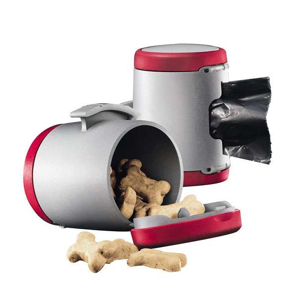Flexi VARIO Multi Box für Kotbeutel oder Leckerlis - Rot/Grau 1032324.jpg
