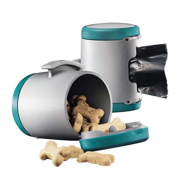 Flexi VARIO Multi Box für Kotbeutel oder Leckerlis - Türkis/Grau 1032327.jpg