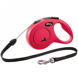 FLEXI Rollleine New CLASSIC Seil – 8m, bis 12kg – Rot