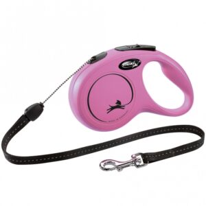 FLEXI Rollleine New CLASSIC Seil – 8m, bis 12kg – Pink