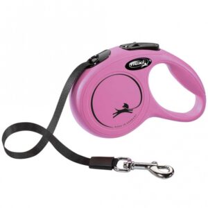 FLEXI Rollleine New CLASSIC Gurt – 3m, bis 12kg – Pink