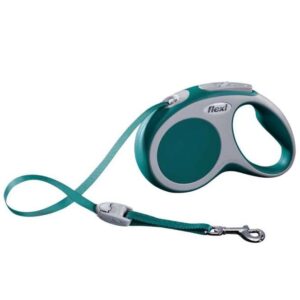 Flexi VARIO Gurt-Roll-Leine – Größe S, 5m/bis 15kg – Türkis
