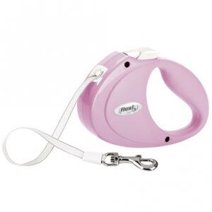 FLEXI Rollleine PUPPY Gurt – 2m, bis 12kg – rosa