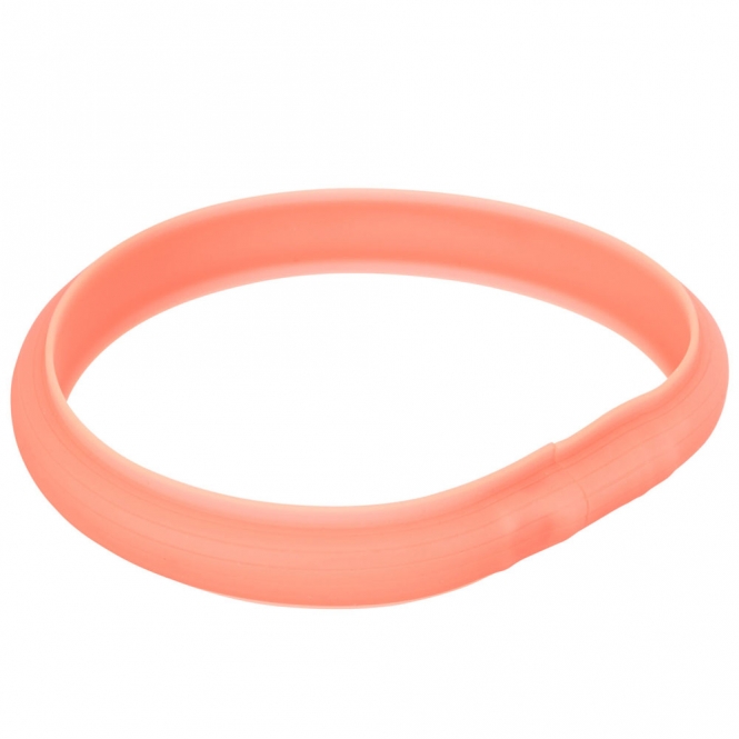 Trixie Flash Leuchtband USB - extra breit - koralle / 50 cm 12673.jpg