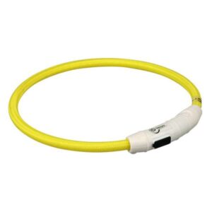Trixie Flash Leuchtring USB Gelb – L-XL