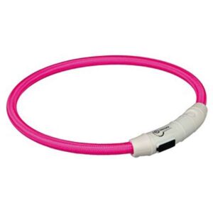 Trixie Flash Leuchtring USB Pink – L-XL