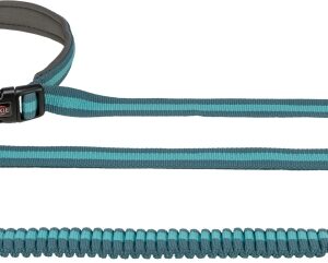 Trixie Jogging-Hundeleine – grafit/aqua