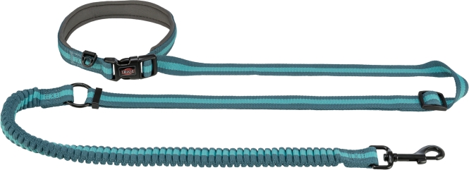 Trixie Jogging-Hundeleine - grafit/aqua 12763 1.jpg