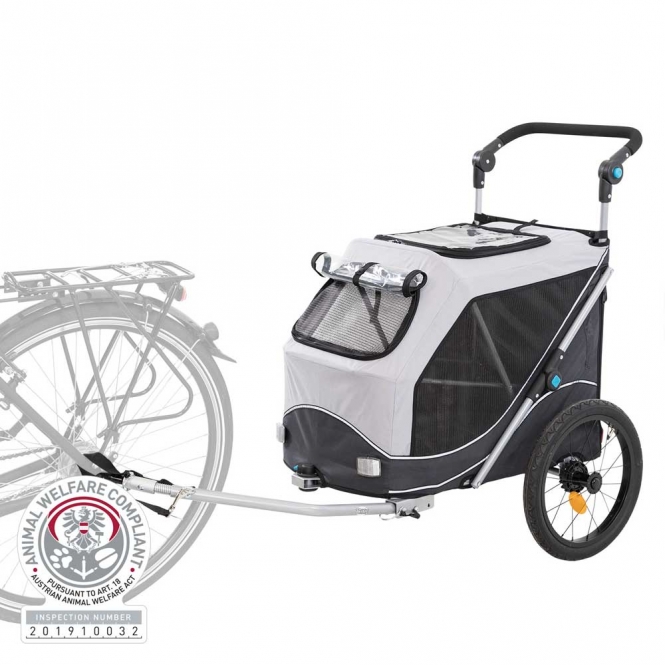 Trixie Fahrrad-Anhänger für Hunde - grau/schwarz - M 12796 trxi.jpg