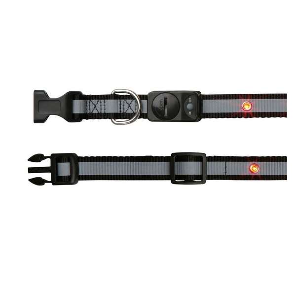 Trixie Safer Life Flash Halsband – Schwarz – XS-S