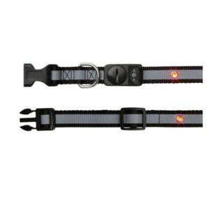 Trixie Safer Life Flash Halsband – Schwarz – L-XL