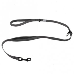 Duvoplus EXPLOR Ultimate Fit On-The-Road-Leine Safety – Silver Reflective – 130cm – 25mm
