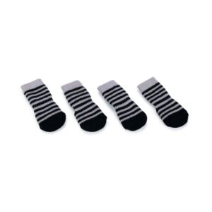 Karlie Doggy Socks Hundesocken 4er Set – Schwarz/Grau – XS