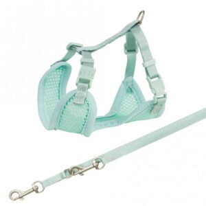 Trixie Junior Welpen-Softgeschirr mit Leine – mint