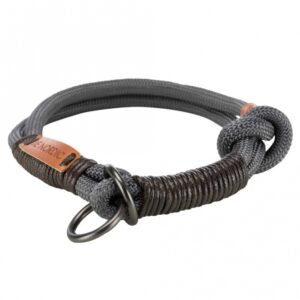 Trixie BE NORDIC Zug-Stopp-Halsband – dunkelgrau – 45 cm