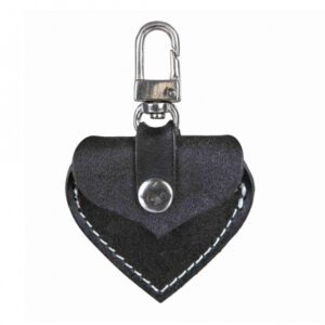 Trixie Adressherzchen aus Leder – schwarz