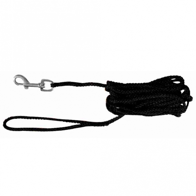 Trixie Schleppleine aus Nylon – schwarz, 5 m