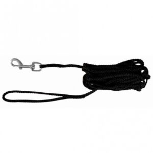 Trixie Schleppleine aus Nylon – schwarz, 5 m