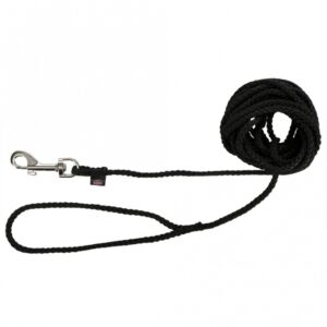 Trixie Schleppleine aus Nylon – schwarz, 10 m