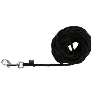 Trixie Schleppleine aus Nylon – schwarz, 15 m
