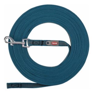 Trixie Schleppleine, gummiert – petrol – 5 m/15 mm