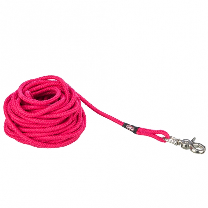 Trixie Schleppleine, rund aus Segeltau mit Trigger Snap Hook - fuchsia - 5 m 197941.jpg