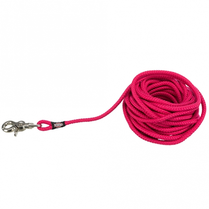 Trixie Schleppleine, rund aus Segeltau mit Trigger Snap Hook - fuchsia - 20 m 19797.jpg
