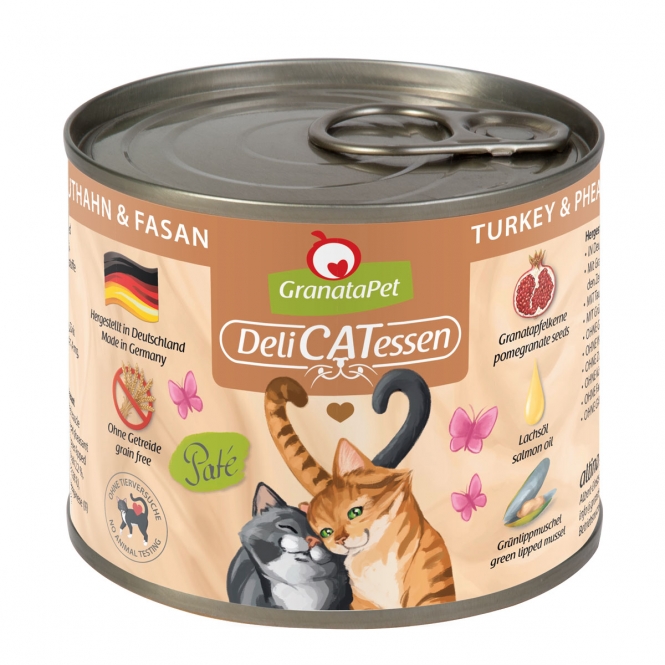 GranataPet Delicatessen Dose Truthahn & Fasan - 200 g 198028 delicatessen 2019 200g 3d truthahn fasan.jpg