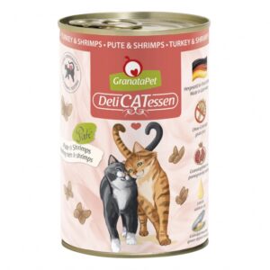 GranataPet Delicatessen Dose Pute & Shrimps – 400 g