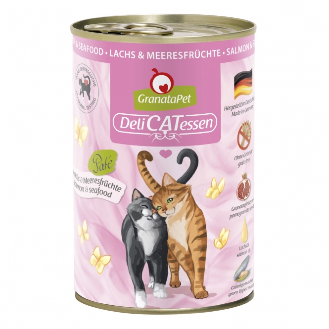 GranataPet Delicatessen Dose Lachs & Meeresfrüchte - 400 g 198288 delicatessen2019 400g 3d lachs meeresfruchte.jpg