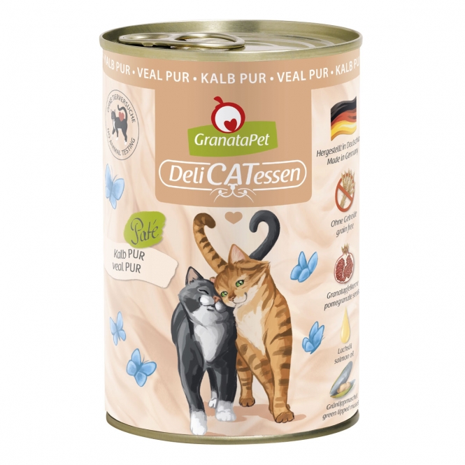 GranataPet Delicatessen Dose Kalb PUR - 400 g 198400 delicatessen2019 400g 3d kalb pur.jpg