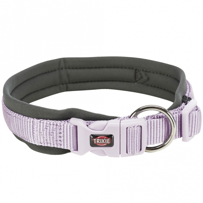 Trixie Premium Halsband, extra breite Neopren Polsterung - flieder/grafit - 49-55 cm/25 mm 1988225.jpg