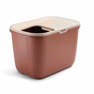 Savic Katzentoilette Hop In – champagner/toskanarot