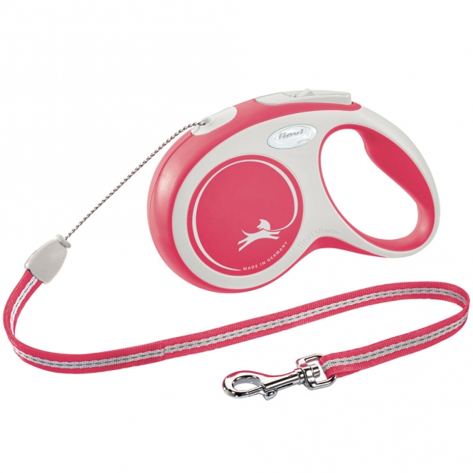 FLEXI Rollleine New COMFORT Seil - 8m, bis 12kg - rot 213103 trxi.jpg