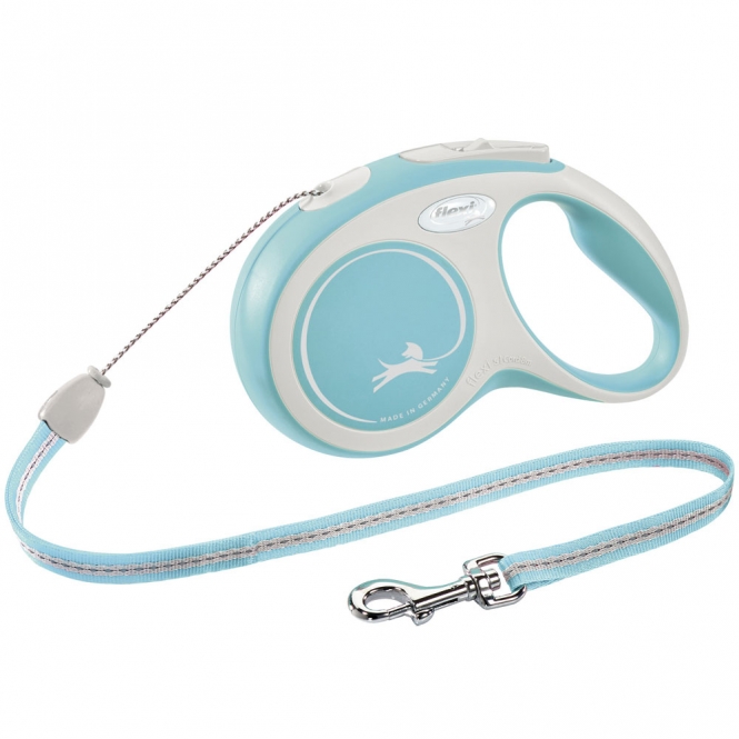 FLEXI Rollleine New COMFORT Seil - 8m, bis 12kg - hellblau 213104 trxi.jpg