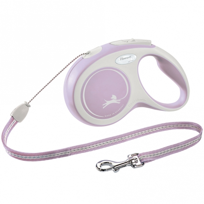 FLEXI Rollleine New COMFORT Seil - 8m, bis 12kg - rosa 213106 trxi.jpg