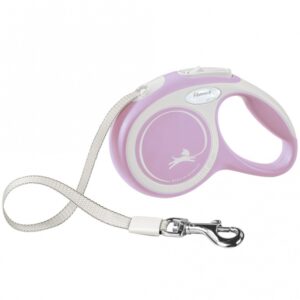 FLEXI Rollleine New COMFORT Gurt – 3m, bis 12kg – rosa