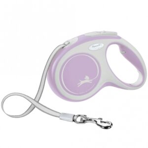 FLEXI Rollleine New COMFORT Gurt – 5m, bis 25kg – rosa