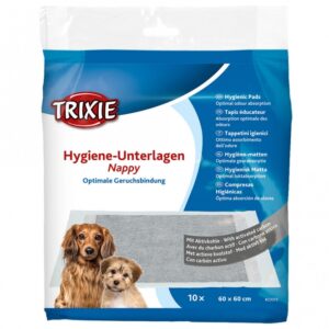 Trixie Hygiene-Unterlage Nappy mit Aktivkohle – 60 x 60 cm / 10 Stück